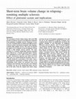 Research paper thumbnail of Short-term brain volume change in relapsing-remitting multiple sclerosis: Effect of glatiramer acetate and implications