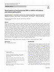 Research paper thumbnail of Neural patterns of word processing differ in children with dyslexia and isolated spelling deficit