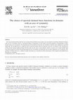 Research paper thumbnail of The choice of spectral element basis functions in domains with an axis of symmetry