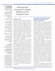 Research paper thumbnail of Environmental Assessment for Human Medicines in the European Union