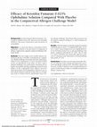 Research paper thumbnail of Efficacy of Ketotifen Fumarate 0.025% Ophthalmic Solution Compared With Placebo in the Conjunctival Allergen Challenge Model