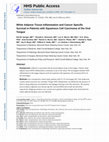 Research paper thumbnail of White adipose tissue inflammation and cancer-specific survival in patients with squamous cell carcinoma of the oral tongue