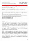 Research paper thumbnail of Automatic Analysis of Asymmetry in Facial Paralysis Patients Using Landmark-Based Measures