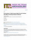 Research paper thumbnail of Documentation of Caddo Funerary Objects from the Crenshaw Site (3MI6) in the Gilcrease Museum Collections