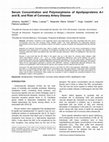 Research paper thumbnail of Serum Concentration and Polymorphisms of Apolipoproteins A-I and B, and Risk of Coronary Artery Disease