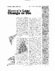 Research paper thumbnail of Moore's Law: Change or Die