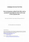 Research paper thumbnail of Reversed quantum-confined Stark effect and an asymmetric band alignment observed for type-II<mml:math xmlns:mml="http://www.w3.org/1998/Math/MathML" display="inline"><mml:mrow><mml:mi mathvariant="normal">Si</mml:mi><mml:mo>∕</mml:mo><mml:mi mathvariant="normal">Ge</mml:mi></mml:mrow></mml:math>q...