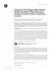 Research paper thumbnail of Comparison of Psychological Skills, Athlete’s Identity, and Habits of Physical Exercise of Students of Faculties of Sport in Four Balkan Countries