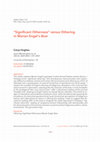 Research paper thumbnail of "Significant Otherness" versus Othering in Marian Engel's Bear