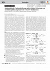 Research paper thumbnail of Autokatalytische Carbonylarylierung mittels lokaler Freisetzung von Arylnukleophilen ausgehend von <i>N</i> ‐Aryl‐ <i>N</i> ′‐silyldiazenen