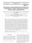 Research paper thumbnail of Revising the wintering distribution and habitat use of the Kirtland’s warbler using playback surveys, citizen scientists, and geolocators