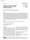 Research paper thumbnail of Training a terrain traversability classifier for a planetary rover through simulation