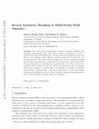 Research paper thumbnail of Inverse symmetry breaking in multi-scalar field theories