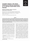 Research paper thumbnail of Correlation between in Situ Raman Scattering and Electrical Conductance for an Individual Double-Walled Carbon Nanotube