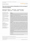 Research paper thumbnail of The role of microvesicles as biomarkers in the screening of colorectal neoplasm