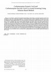 Research paper thumbnail of Carbamazepine-Fumaric Acid and Carbamazepine-Succinic Acid Co-crystal Screening Using Solution Based Method