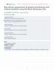 Research paper thumbnail of Risk literacy assessment of general practitioners and medical students using the Berlin Numeracy Test