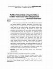 Research paper thumbnail of The Effect of National Identity and Cognitive Abilities on Translators