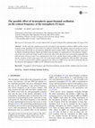 Research paper thumbnail of The possible effect of stratospheric quasi-biennial oscillation on the critical frequency of the ionospheric F2-layer