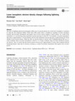 Research paper thumbnail of Lower ionospheric electron density changes following lightning discharges