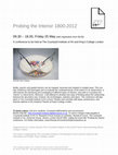 Research paper thumbnail of Conference: Probing the Interior, 1800-2012