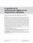 Research paper thumbnail of Management of digital communication in spanish cooperatives