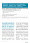 Research paper thumbnail of Influenza A(H5N1) detection in two asymptomatic poultry farm workers in Spain, September to October 2022: suspected environmental contamination