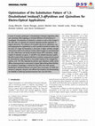 Research paper thumbnail of Optimization of the Substitution Pattern of 1,3‐Disubstituted Imidazo[1,5‐a]Pyridines and ‐Quinolines for Electro‐Optical Applications