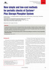 Research paper thumbnail of New simple and low-cost methods for periodic checks of Cyclone® Plus Storage Phosphor System