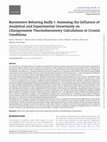 Research paper thumbnail of Barometers Behaving Badly I: Assessing the Influence of Analytical and Experimental Uncertainty on Clinopyroxene Thermobarometry Calculations at Crustal Conditions