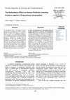 Research paper thumbnail of The Redundancy Effect on Human Predictive Learning: Evidence against a Propositional Interpretation