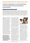 Research paper thumbnail of A sustainable model for cochlear implantation in the developing world: perspectives from the Indian subcontinent