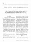 Research paper thumbnail of Buspirone treatment for apneustic breathing in brain stem infarct