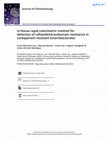 Research paper thumbnail of In-house rapid colorimetric method for detection of ceftazidime/avibactam resistance in carbapenem resistant Enterobacterales