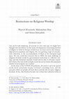 Research paper thumbnail of Restrictions on Religious Worship