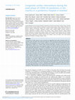 Research paper thumbnail of Congenital cardiac interventions during the peak phase of COVID-19 pandemics in the country in a pandemics hospital in Istanbul