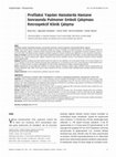 Research paper thumbnail of Profilaksi yapılan hastalarda hastane sonrasında pulmoner emboli çalışması: Retrospektif klinik çalışma / A study of pulmonary embolism after hospitalization in patients undergoing prophylaxis: retsospective clinical trial