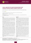 Research paper thumbnail of Lokal Anestezi̇ İle Karoti̇s Endarterektomi̇ Operasyonun Erken Dönem Sonuçlari