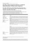 Research paper thumbnail of The Effect of Renin-Angiotensin Blockers on COVID-19 Related Mortality: A Tertiary Center's Experience