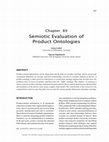 Research paper thumbnail of Semiotic Evaluation of Product Ontologies