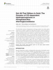 Research paper thumbnail of Not All That Glitters Is Gold: The Paradox of CO-dependent Hydrogenogenesis in Parageobacillus thermoglucosidasius