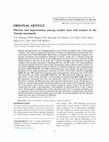 Research paper thumbnail of Obesity and hypertension among market men and women in the Tamale metropolis