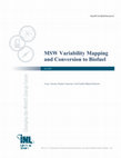 Research paper thumbnail of MSW Variability Mapping and Conversion to Biofuel