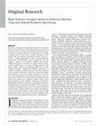 Research paper thumbnail of Rapid Analysis of Inorganic Species in Herbaceous Materials Using Laser-Induced Breakdown Spectroscopy