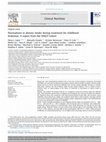 Research paper thumbnail of Fluctuations in dietary intake during treatment for childhood leukemia: A report from the DALLT cohort