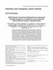 Research paper thumbnail of SCAI expert consensus statement for advanced training programs in pediatric and congenital interventional cardiac catheterization