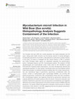 Research paper thumbnail of Mycobacterium microti Infection in Wild Boar (Sus scrofa): Histopathology Analysis Suggests Containment of the Infection