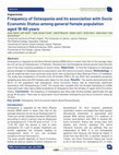 Research paper thumbnail of Frequency of Osteopenia and its association with Socio Economic Status among general female population aged 18-60 years