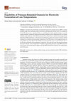 Research paper thumbnail of Feasibility of Pressure-Retarded Osmosis for Electricity Generation at Low Temperatures