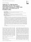 Research paper thumbnail of Application of a high‐resolution animal‐borne remote video camera with global positioning for wildlife study: Observations on the secret lives of woodland caribou